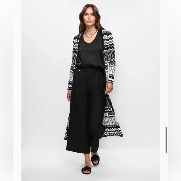 Pull-On Linen-Blend Culotte Pants 12 - Picture 9 of 10